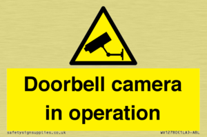 Doorbell camera in operation